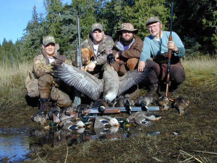 Bird hunting in Thorne Bay Alaska on Prince of Wales Island